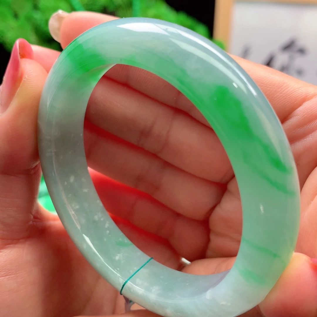 未镶嵌手镯翡翠缅甸55.4圈口