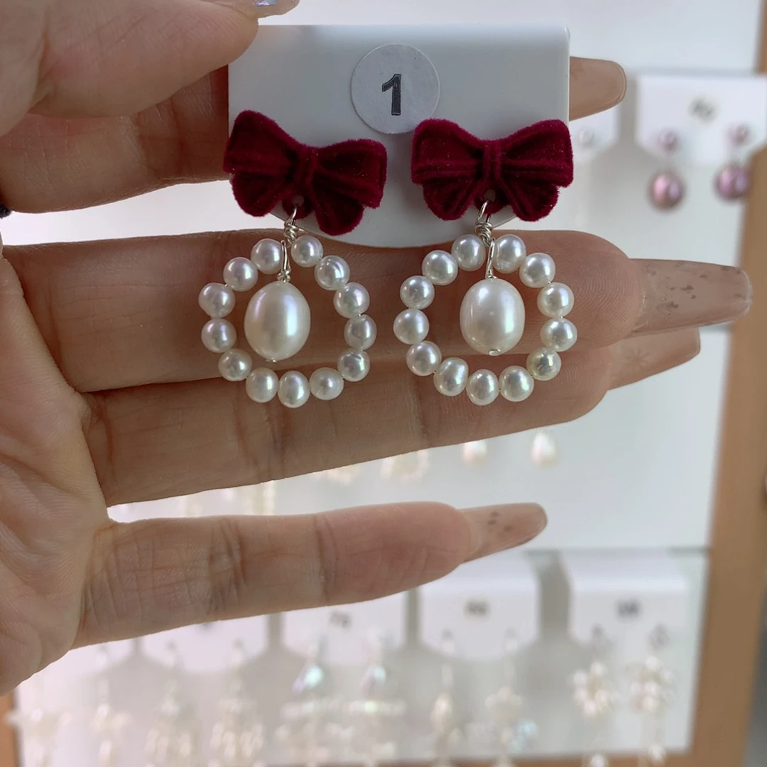 未镶嵌耳饰淡水珍珠