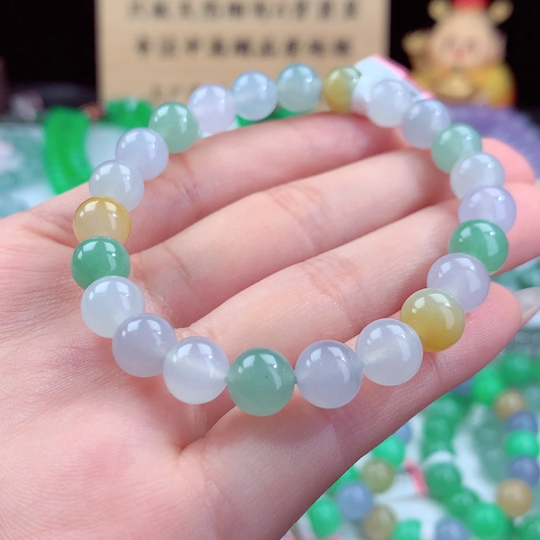 翡翠手链未镶嵌卡8