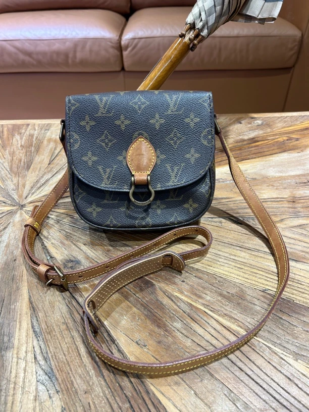 95新 LouisVuitton/路易威登 老花马鞍包小号 经典百搭