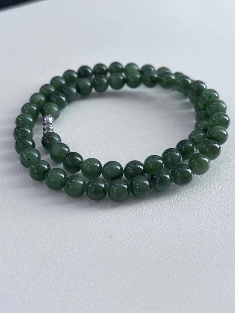 【特价立减100】碧玉项链锁骨链 和田玉碧玉项链气质绿色