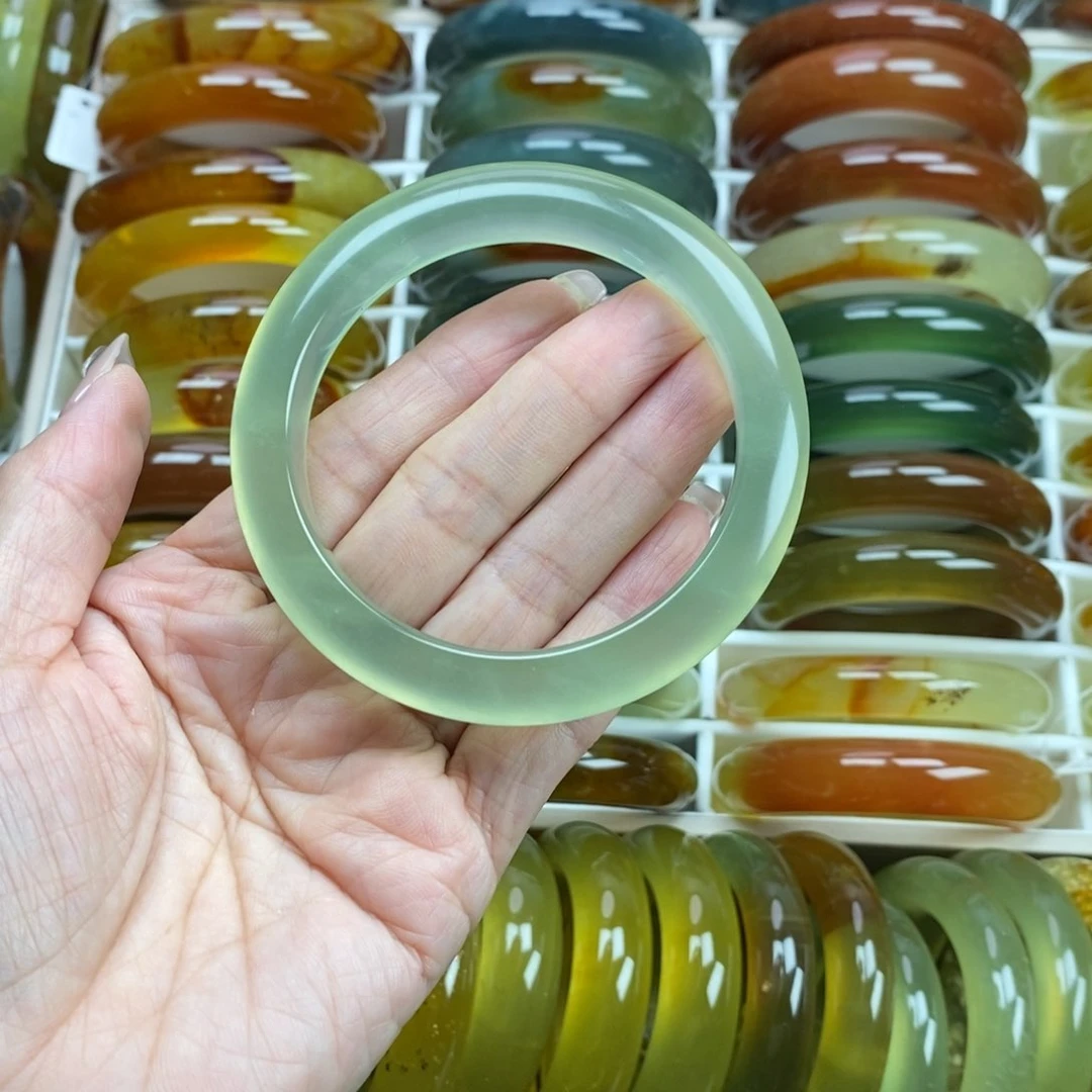 未镶嵌蛇纹石玉手镯60