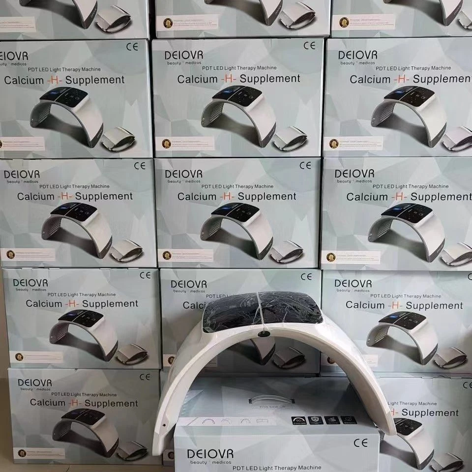 韩国美容院面部折叠光谱仪家用店用七色光美白嫩肤祛痘全身七彩