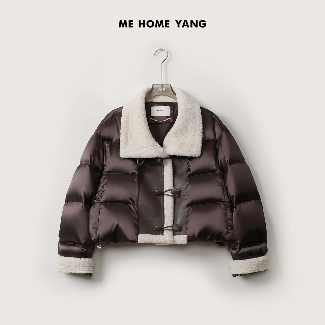 ME【曼谷鹅绒服】冬季保暖百搭高端短款白鹅绒时尚羽绒服MEQS0002