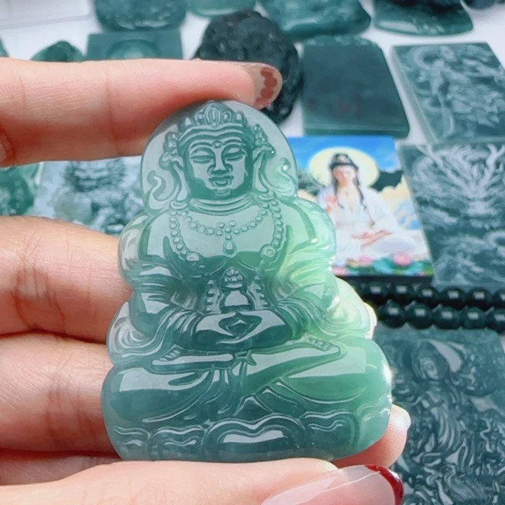 翡翠未镶嵌颈饰多样性发货天然A货翡翠