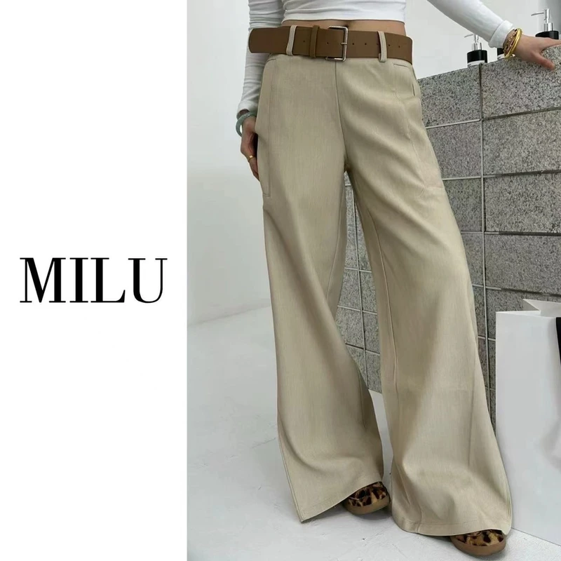 美式复古新款气质宽松牛仔裤女装春季低腰显瘦拖地裤长裤