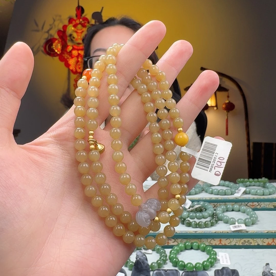 和田玉手串未镶嵌