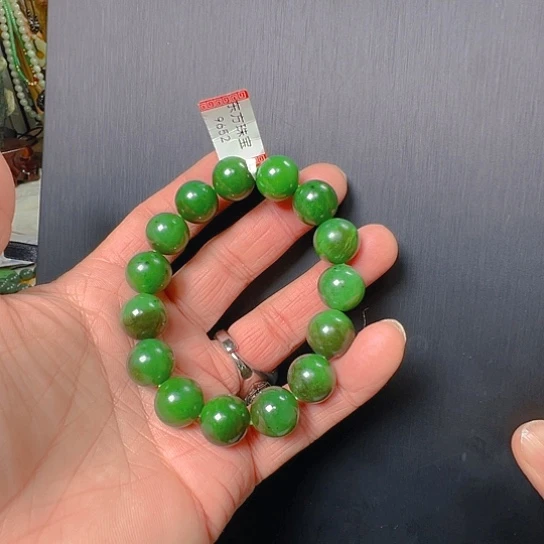 未镶嵌手链和田玉卡14带红皮