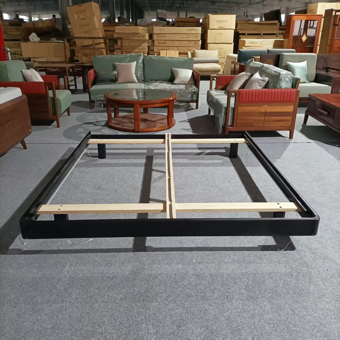 1800*2000MM微瑕款北美红橡木烟熏色榻榻米无头床