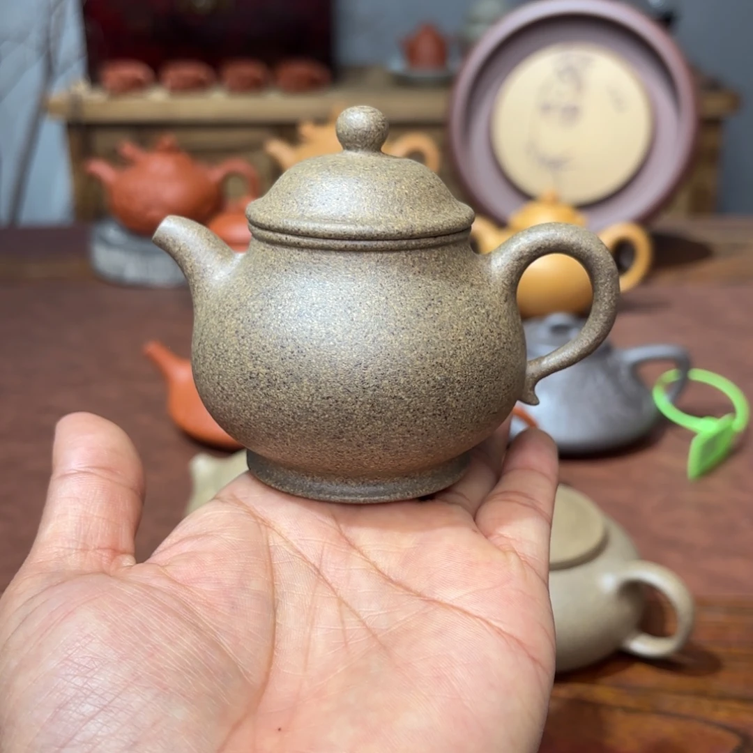 茶壶紫砂潘壶130毫升青降坡