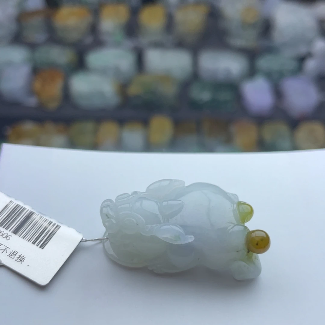 翡翠颈饰未镶嵌貔貅