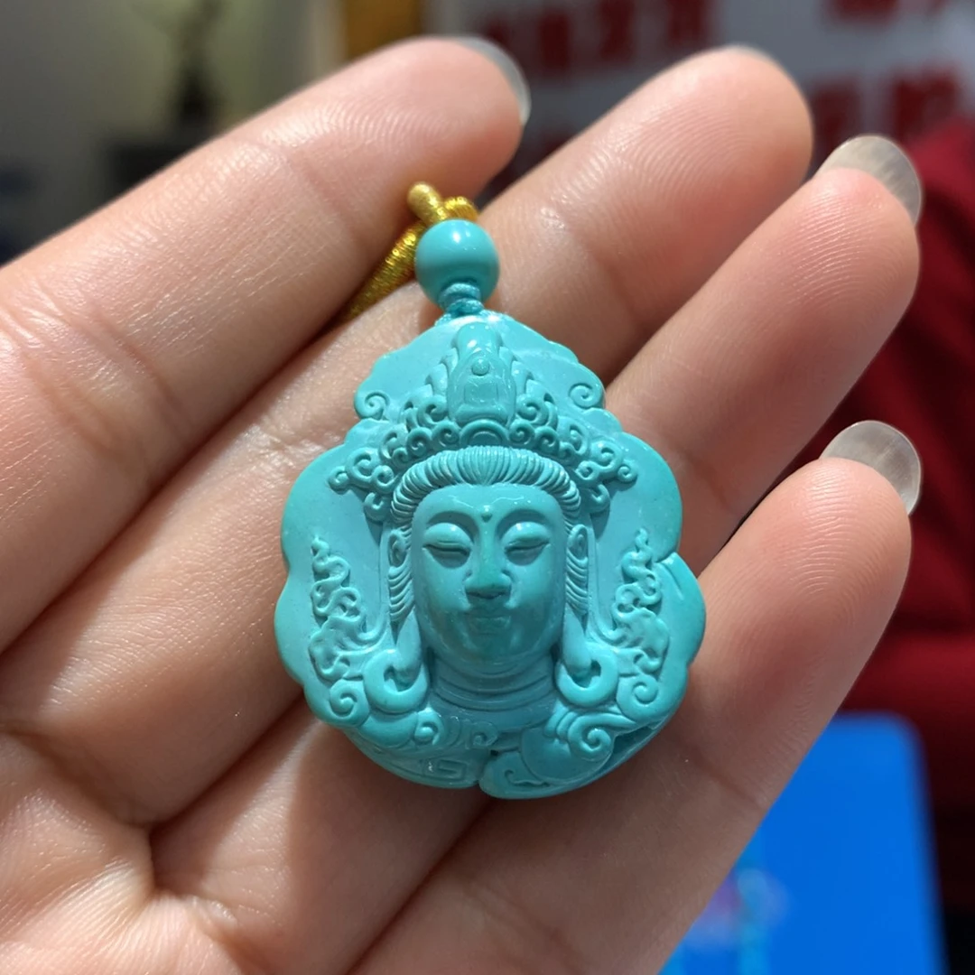 未镶嵌绿松石吊坠