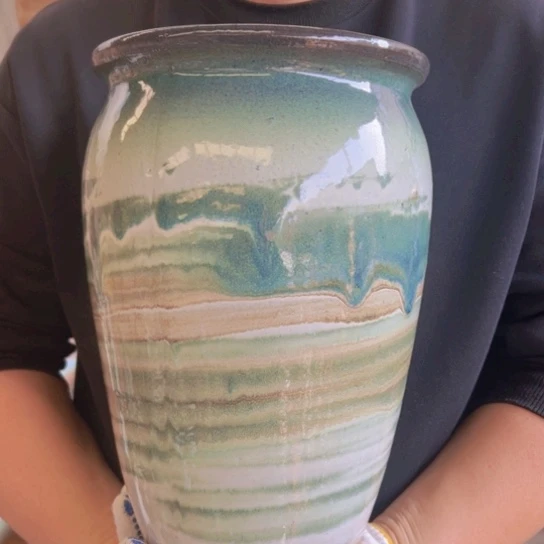 紫砂花盆高31口20————