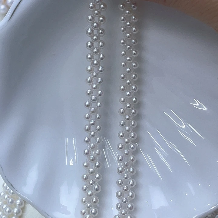 银S925镶嵌淡水珍珠颈饰