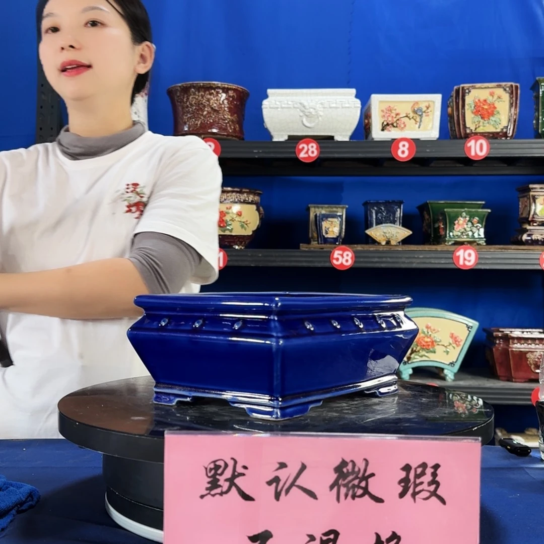 582宝蓝微瑕外口长24内深8