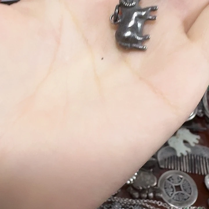 清***忆非金属无合金足银挂件