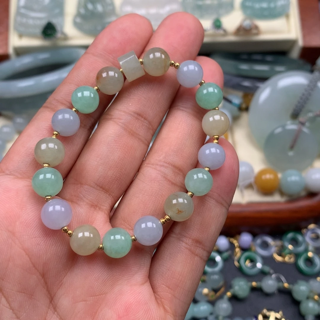 未镶嵌手链翡翠手串