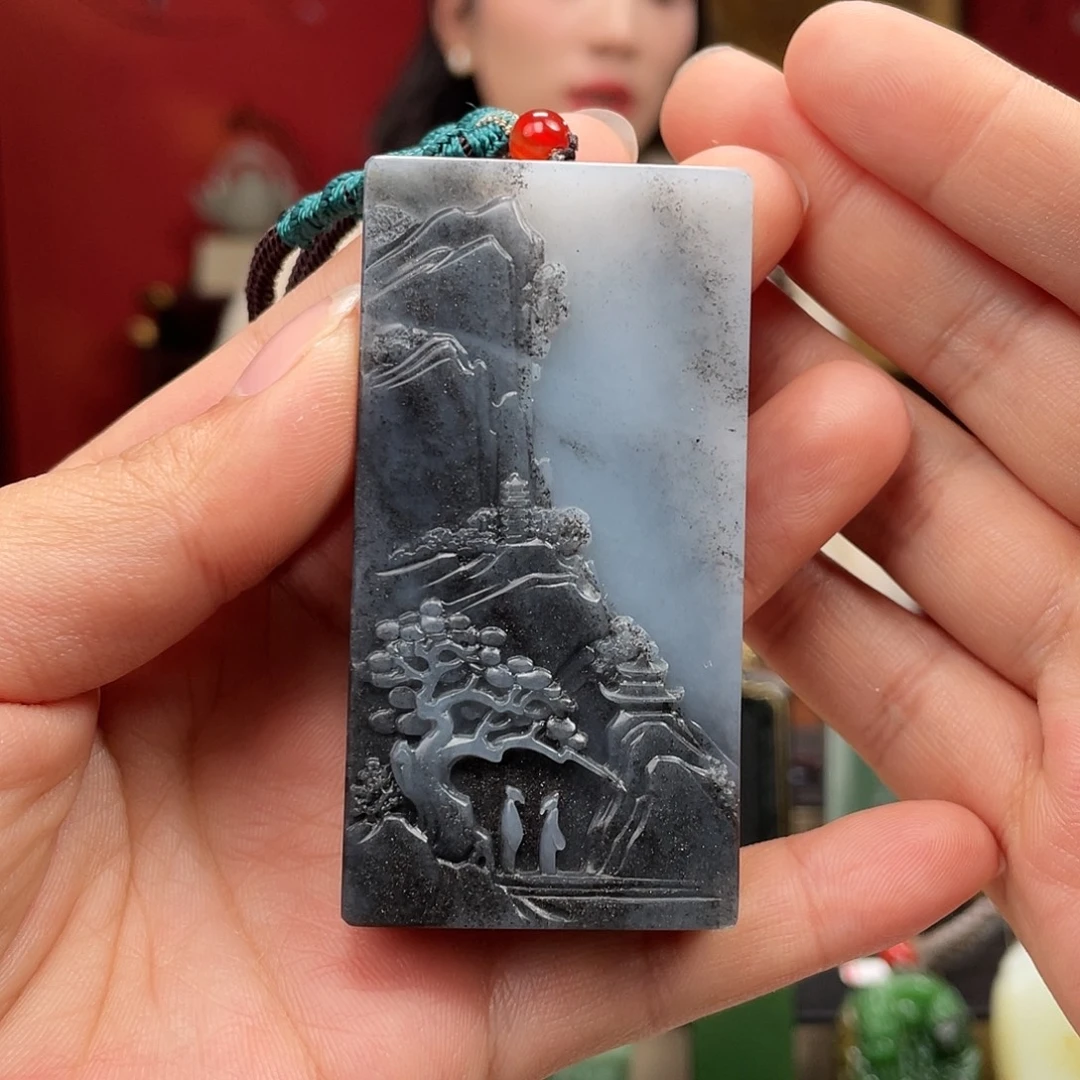 和田玉未镶嵌挂件