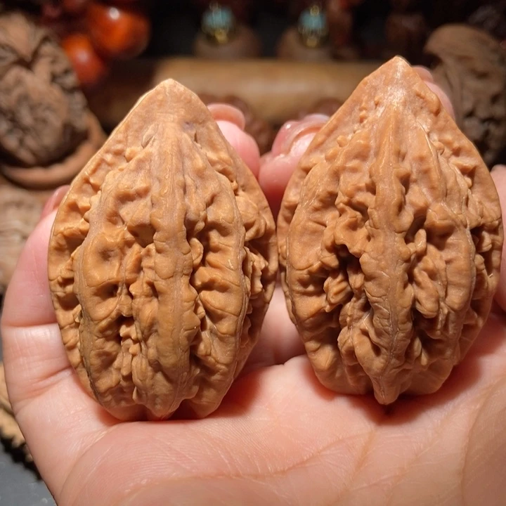 把件文玩核桃东北楸子小雪90