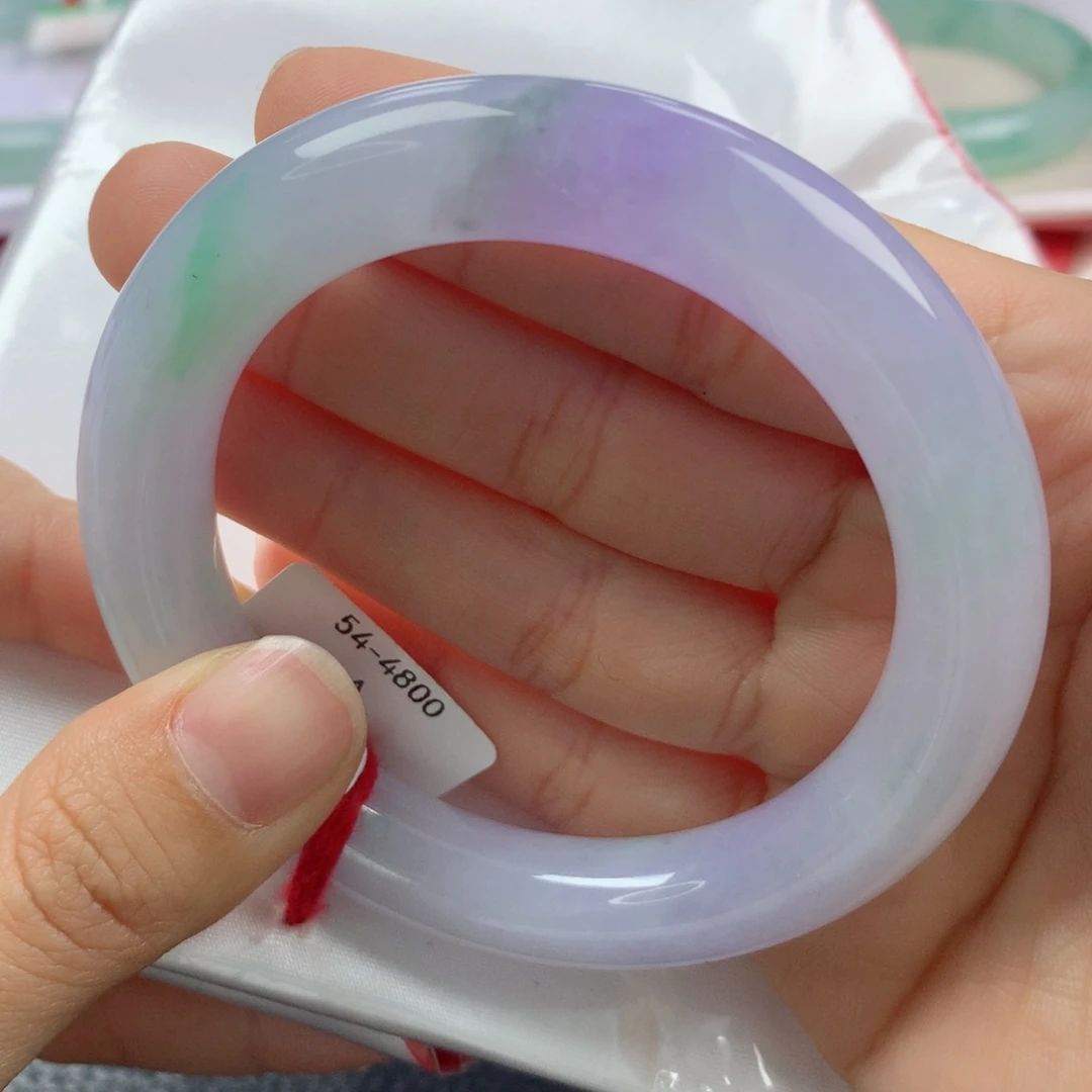 未镶嵌手镯翡翠缅甸天然翡翠A货54.6圆