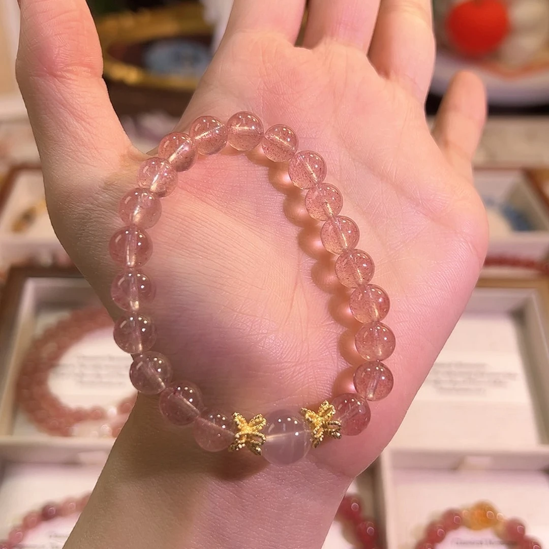 水晶手链未镶嵌草莓晶