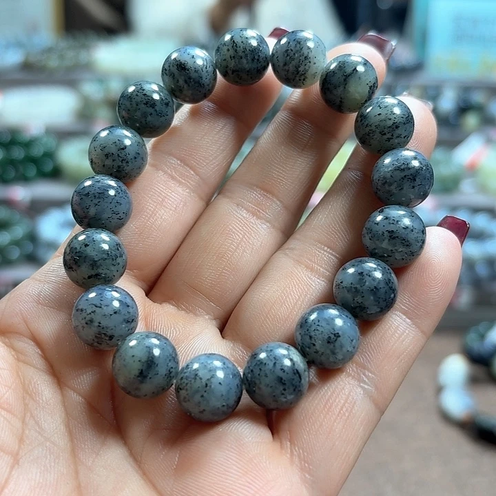 和田玉手链未镶嵌新疆青花卡12