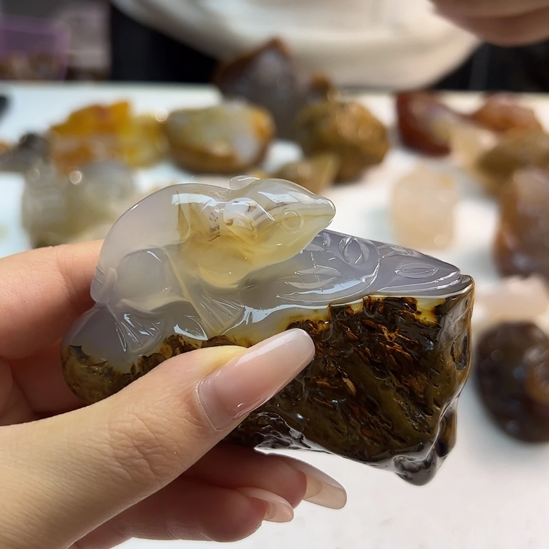 玛瑙/玉髓合金颈饰