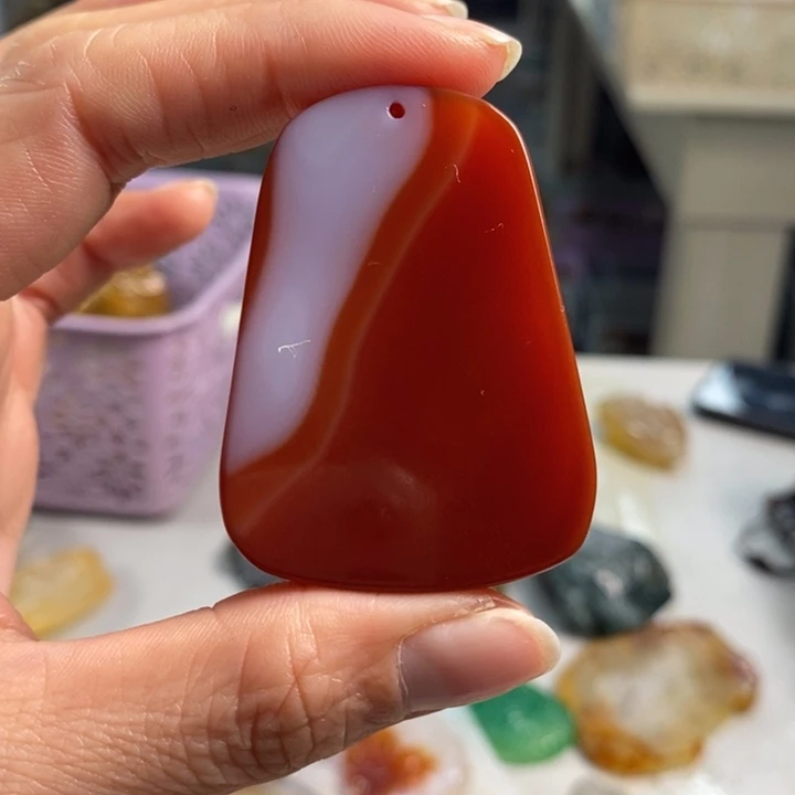 玛瑙/玉髓吊坠(不含链)未镶嵌