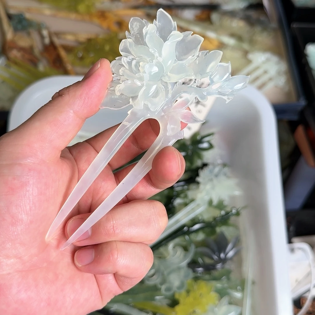 岫玉发饰未镶嵌～*～