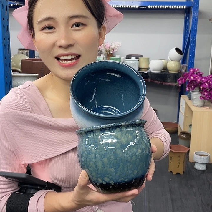 水培无孔-粗陶花盆包邮