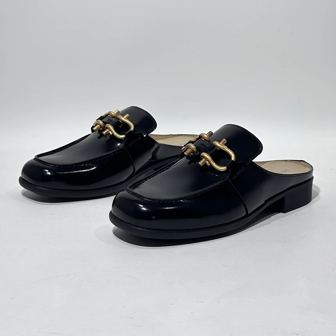 未使用 BOTTEGA VENETA/葆蝶家 38码/39码 黑色时尚包头半拖