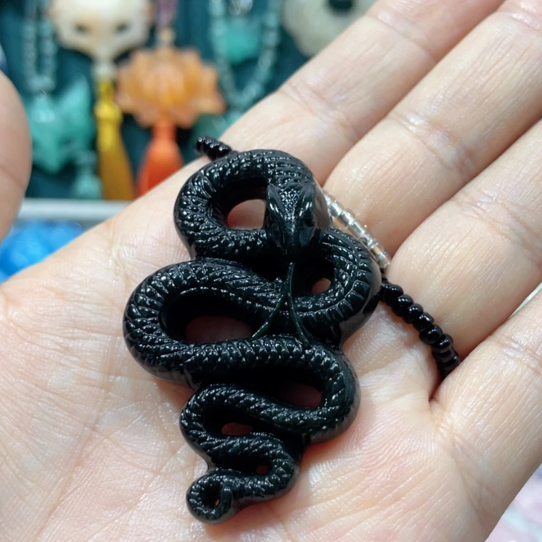 【闪购商品】未镶嵌岫玉颈饰34项链