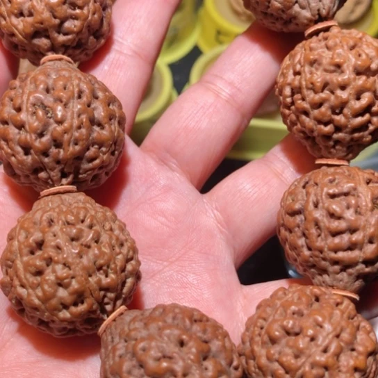 文玩核桃把件温**光八瓣金刚菩提