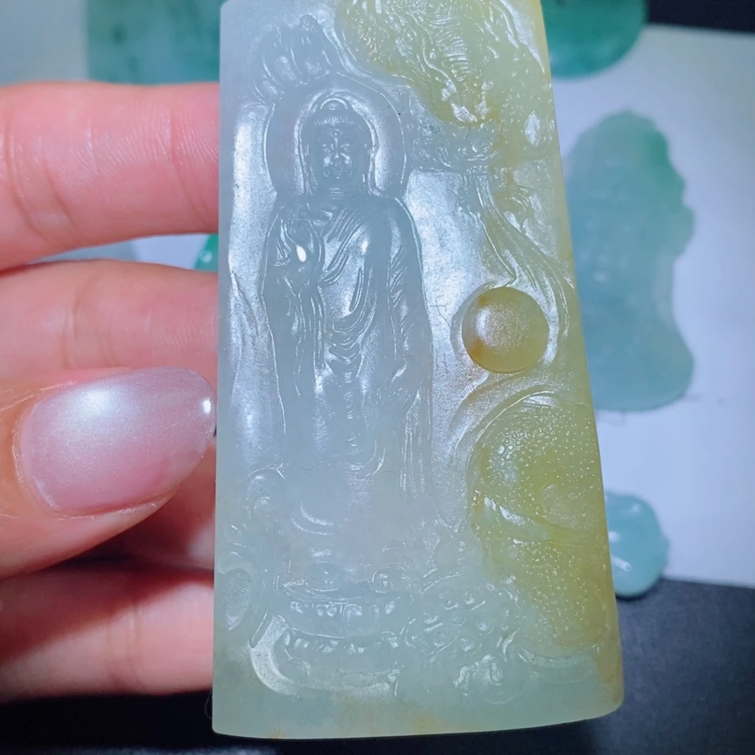 定制翡翠未镶嵌吊坠