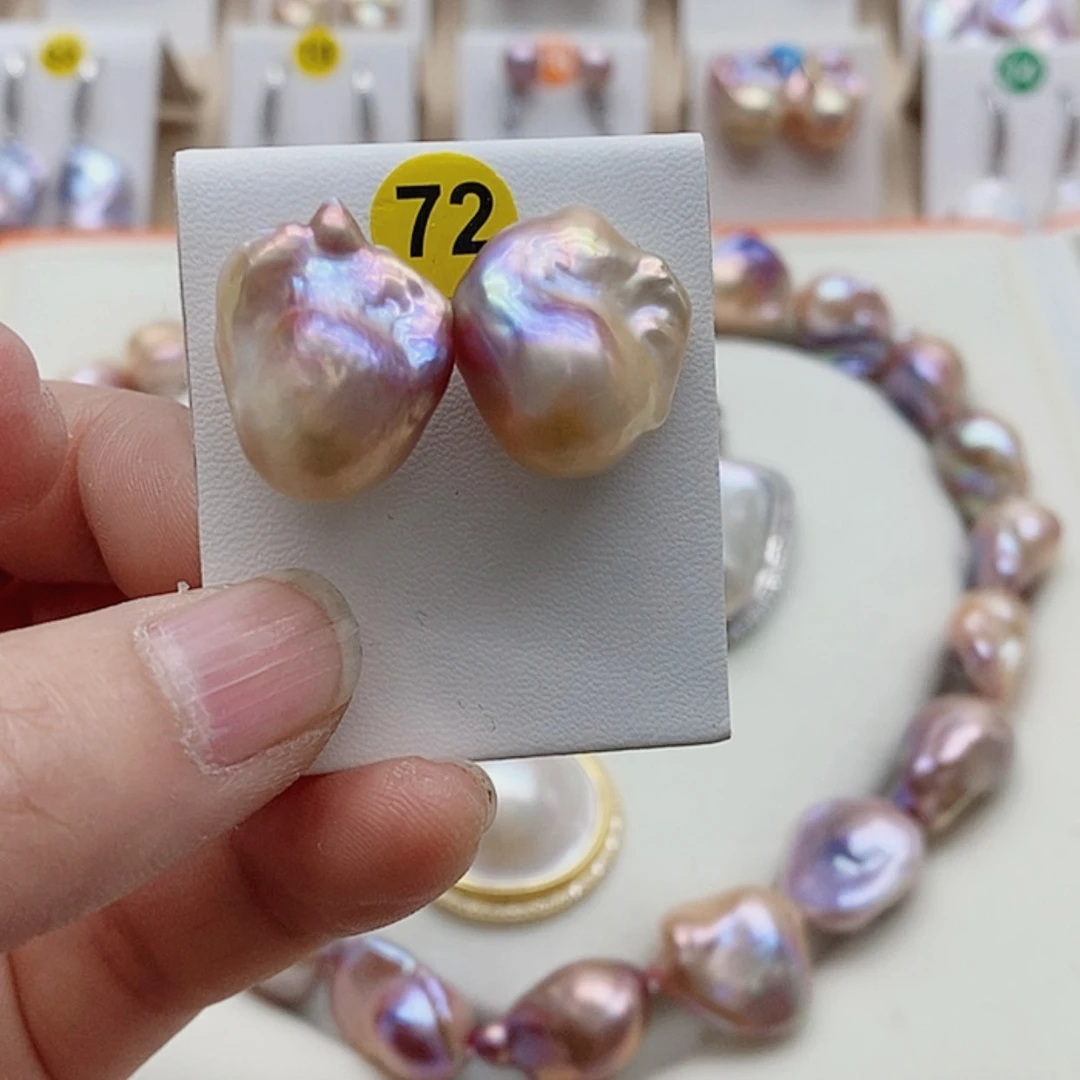 【闪购商品】淡水珍珠耳饰银S925镶嵌