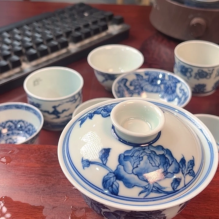 镹曰陶手工绘制茶具微瑕