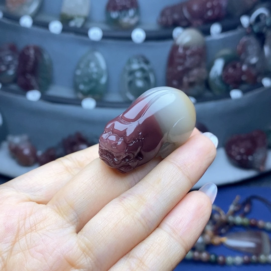 深***石玛瑙/玉髓吊坠(不含链)未镶嵌