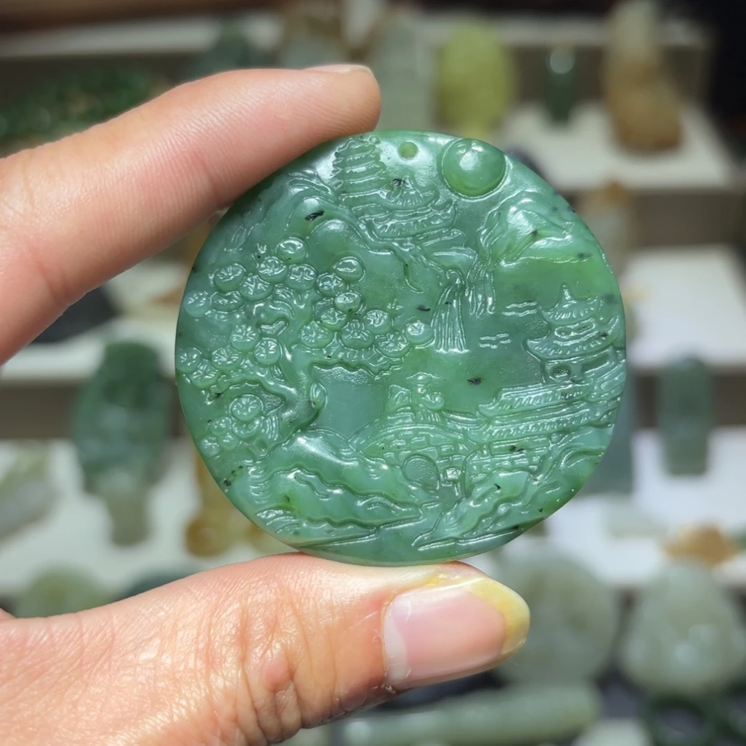 和田玉未镶嵌颈饰