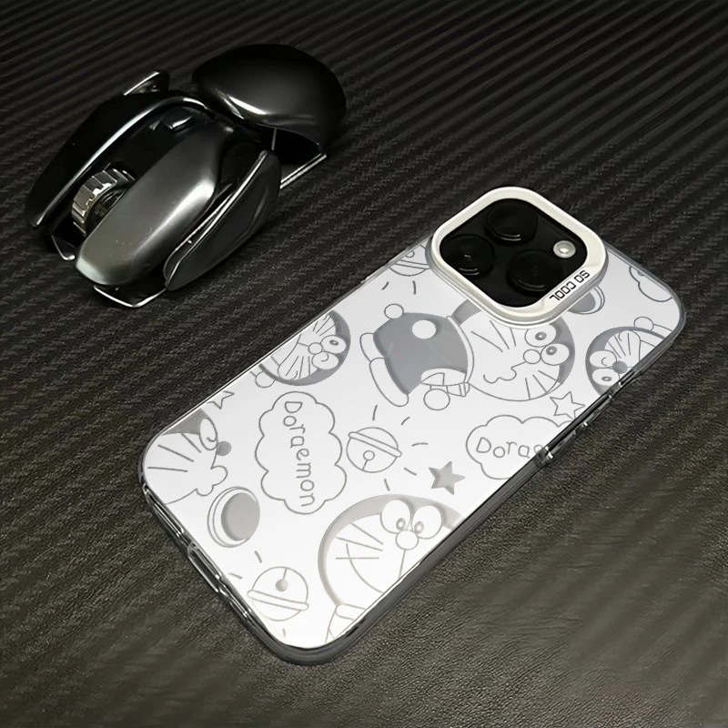 ins卡通叮当猫适用iPhone15/14promax手机壳11/12苹果13pro高级感