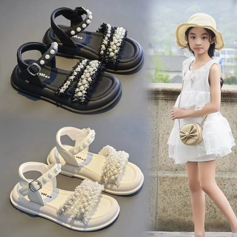 女童凉鞋夏季新款爆款时尚中大童儿童软底公主凉鞋夏款女大童凉鞋