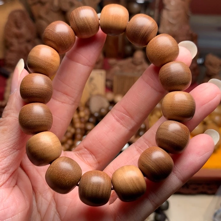 手串/手链檀香木老山檀1314横纹奶香