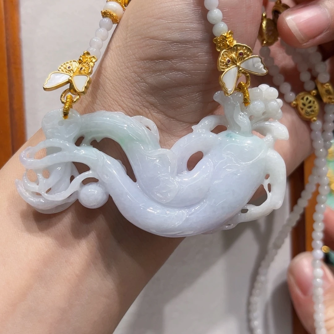 翡翠合金吊坠(赠链)国风