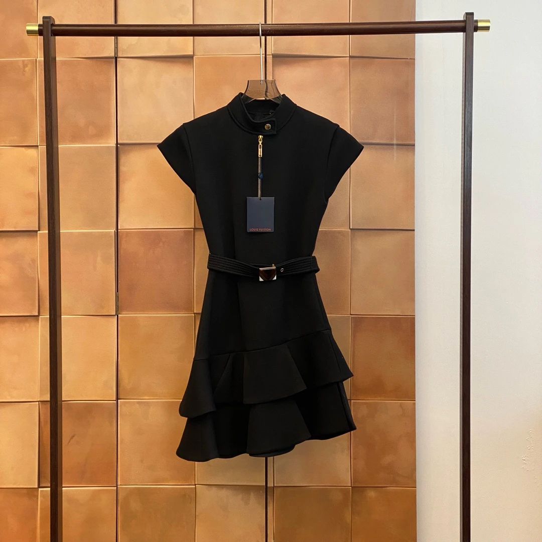 99新  Louis Vuitton 爆款荷腰带logo连衣裙/34码/全新带吊/29826