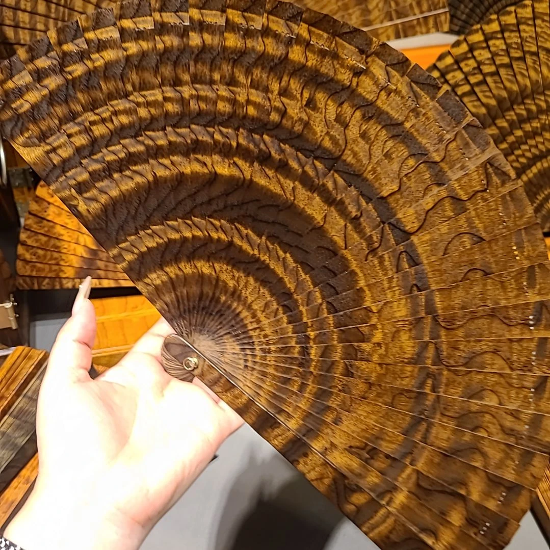 扇子21小叶桢楠金丝楠木苏扇阴沉