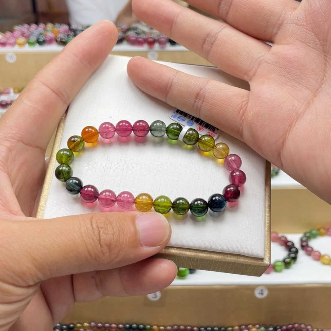 手串未镶嵌碧玺7.5mm.mmmmmmmmm