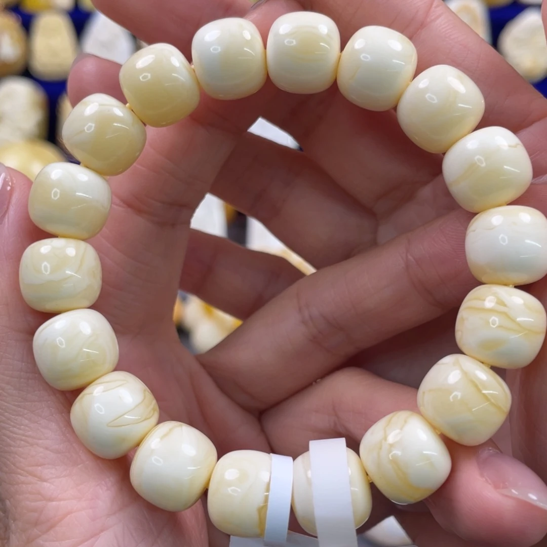 蜜蜡裸石未镶嵌琥珀蜜蜡手串卡12mm