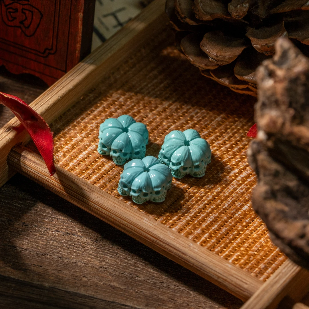 【世间臻宝】绿松尸陀林花配饰/SQ404/多样性发一件