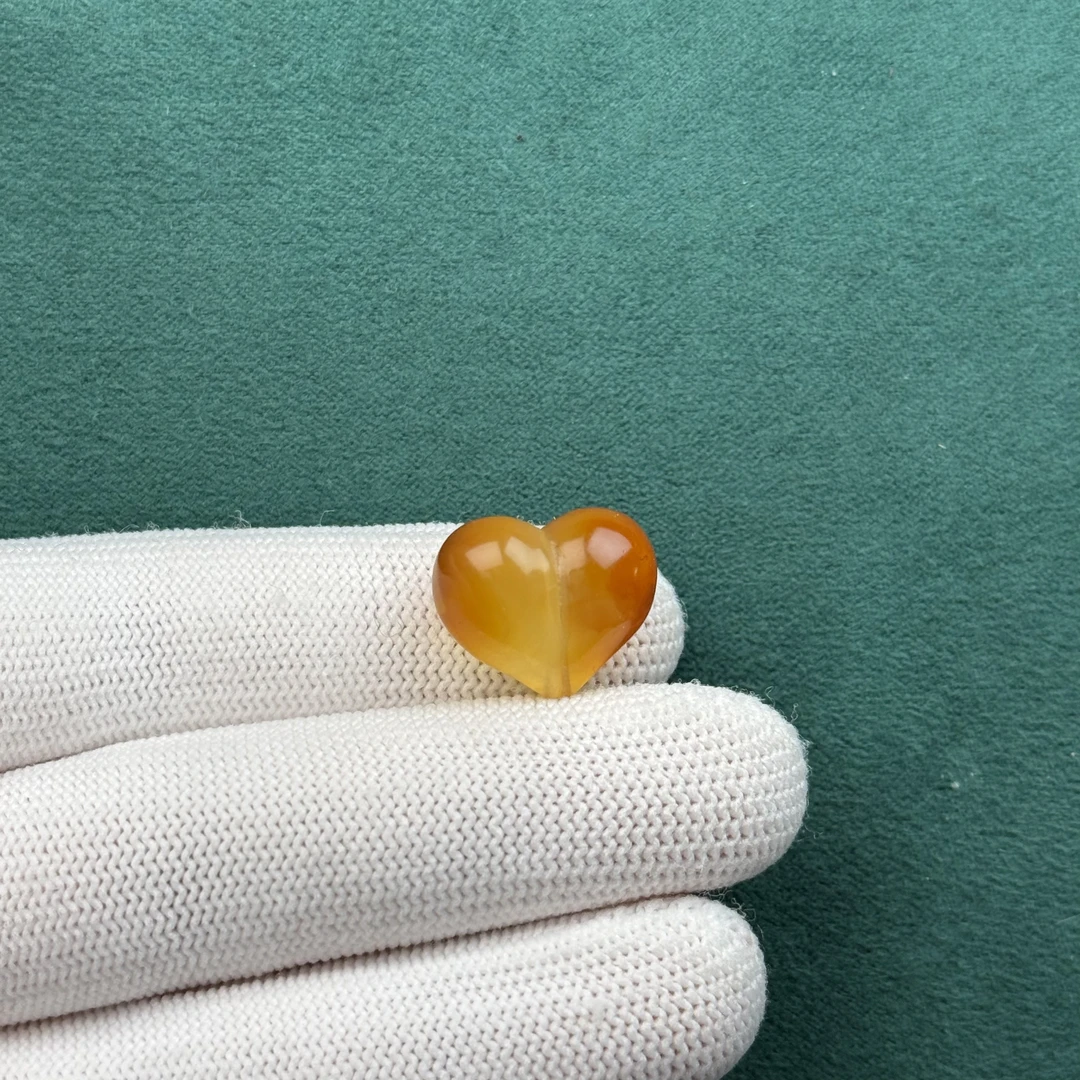 F38-27天然蜜蜡 屁桃 17*14*9.3mm 支持复检假一罚十