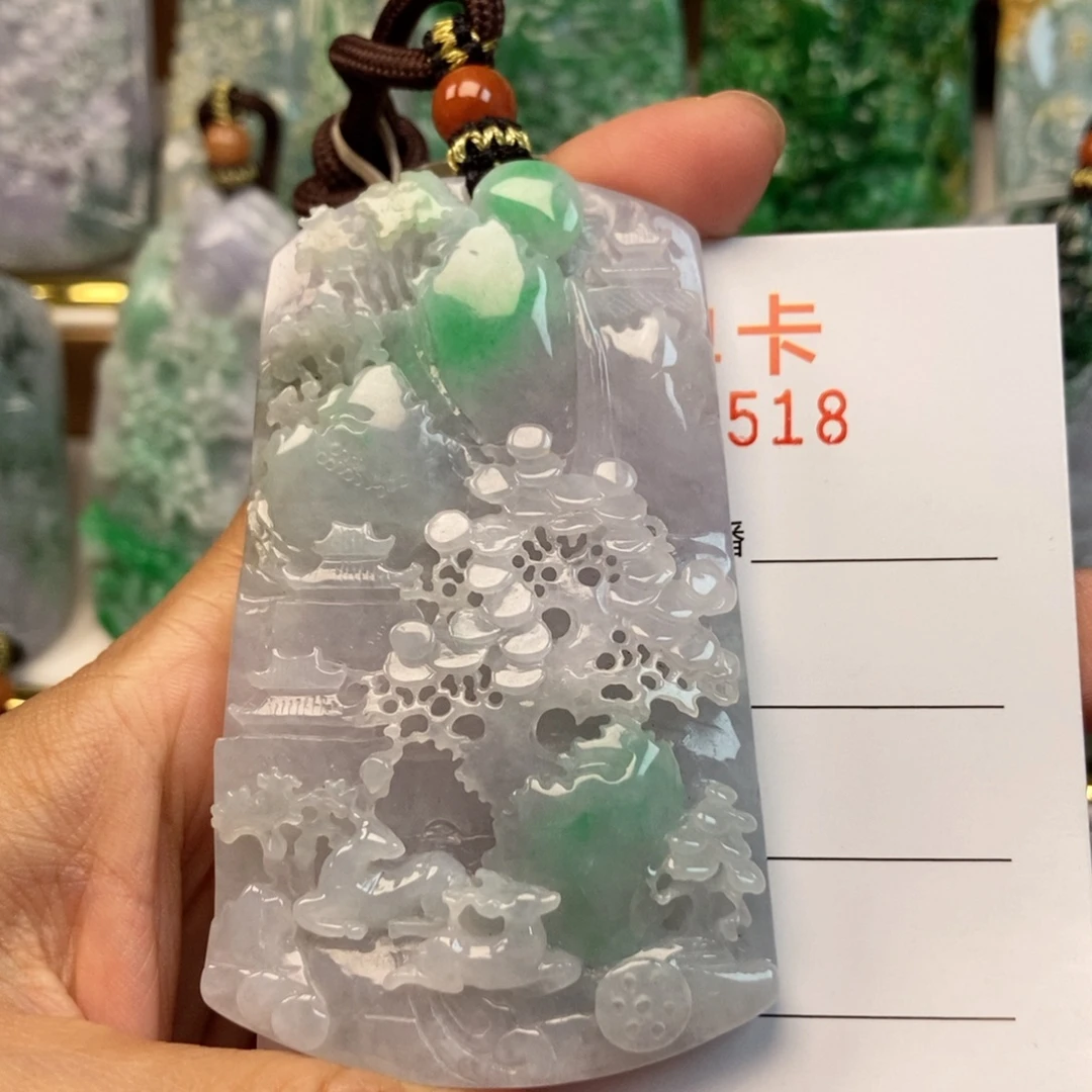翡翠未镶嵌颈饰吊坠