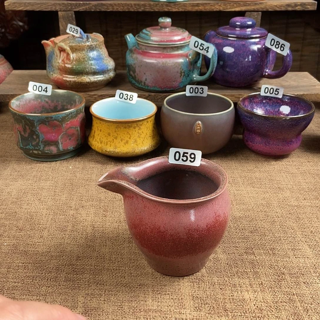 瓷片钧瓷茶壶茶具